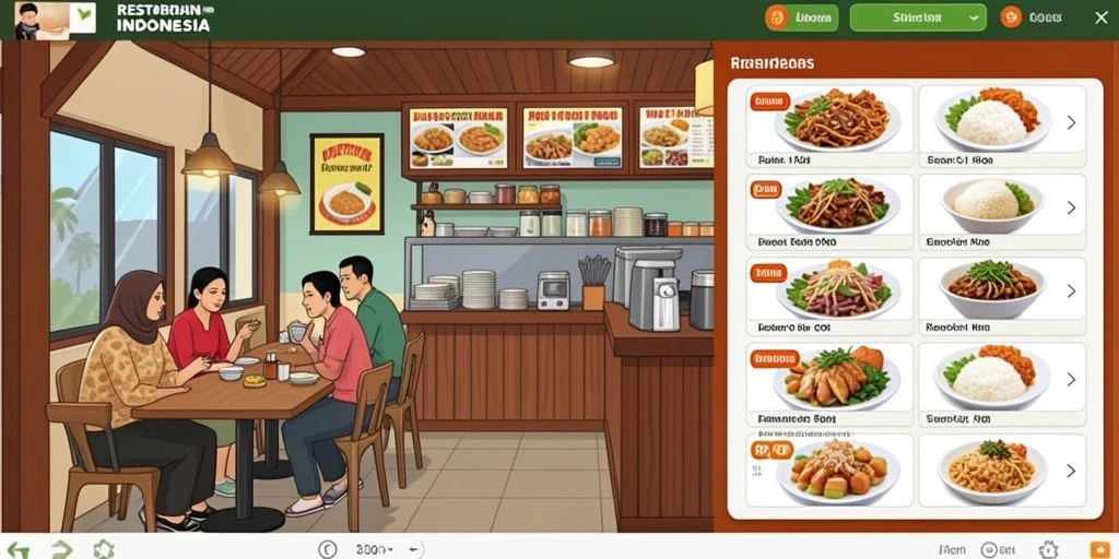 Screenshot menunjukkan pilihan mode permainan yang bervariasi.