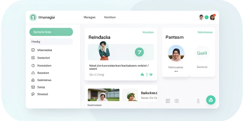 Tampilan awal yang menarik dan user-friendly.