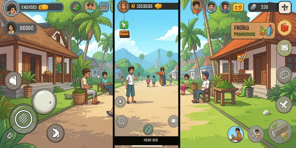 Screenshot menampilkan tampilan awal permainan yang menarik.