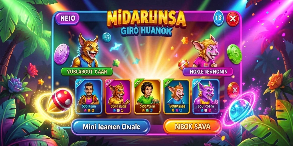 Tampilan permainan slot yang menarik dan penuh warna.